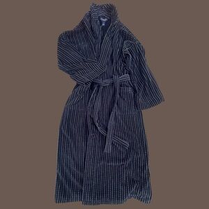 Vintage Robe By ROUNDTREE & YORK Men’s Plush Terry Spa Bathrobe Sz 1X 2X